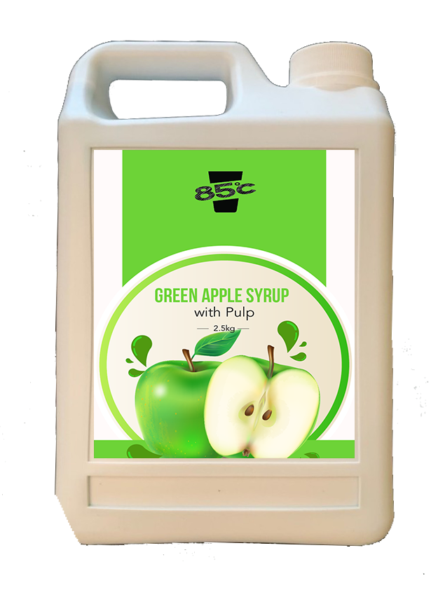 85C Greenapple Syrup with Pulp [2.5KG]