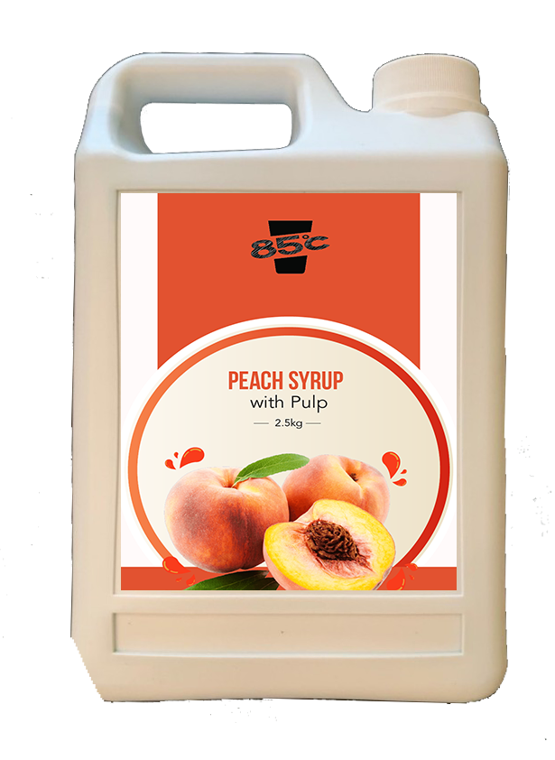 85C Peach Syrup with Pulp [2.5KG]
